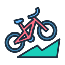 Icono de bicicleta de montaña
